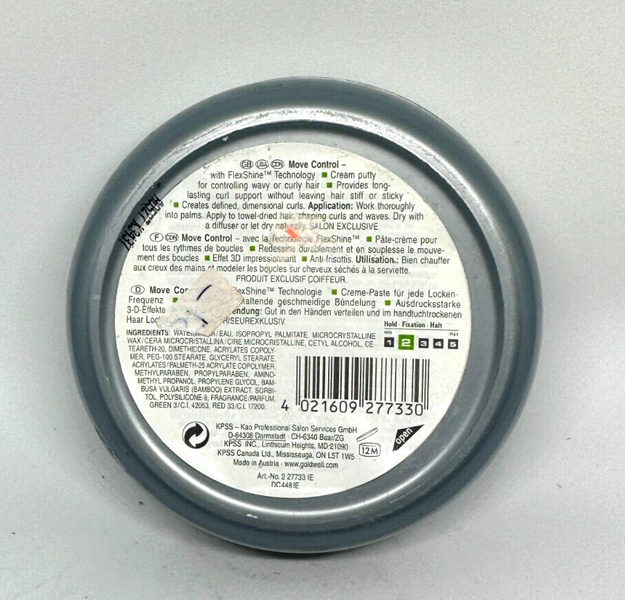 Goldwell Move Control Curl Putty 4.2 oz Sealed Discontinued