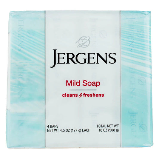 (4 pack) Jergens Mild Soap / 3.5 oz each