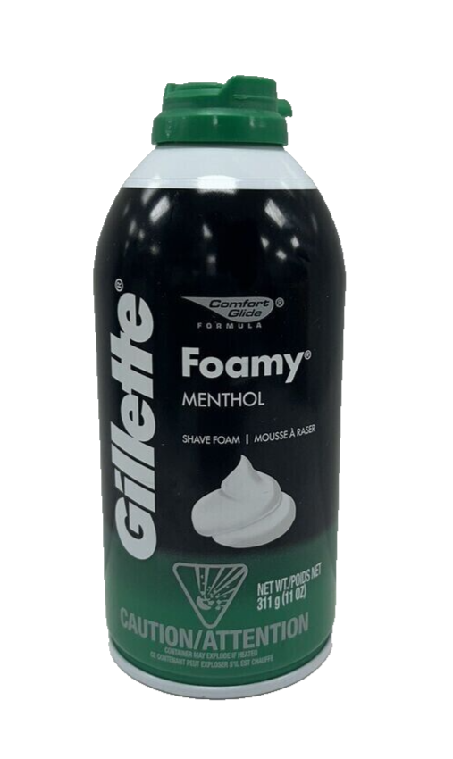 Gillette Foamy Menthol Shave Foam/ 11oz