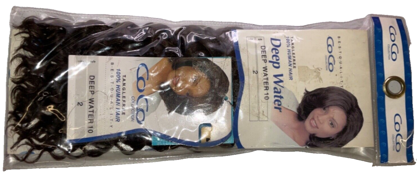 Coco Collection 100% Human Hair Deep Water/ Color 2 / (10 inches)