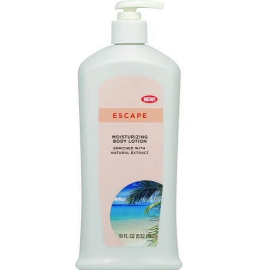 Escape Moisturizing Body Lotion Enriched w/Natural Extract/18 fl oz