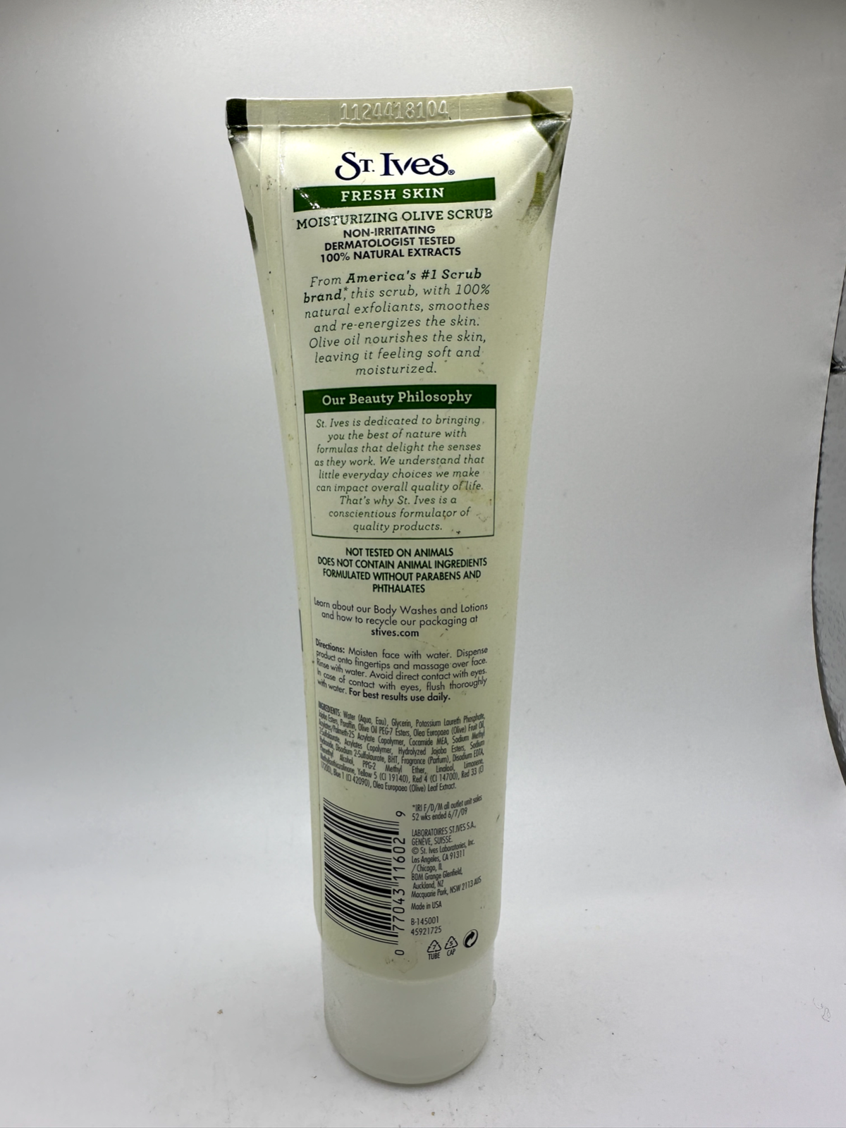 St. Ives Fresh Skin Moisturizing Olive Scrub 5 Oz