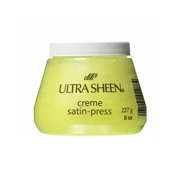 Ultra Sheen Creme Satin Press Yellow Hair Cream 8 Oz