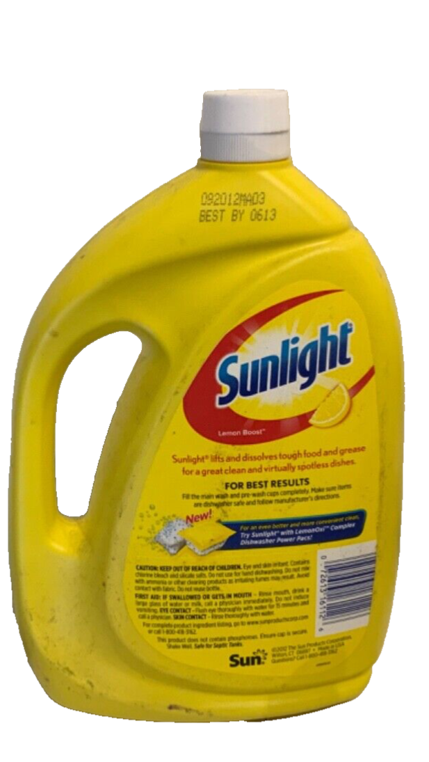 Sunlight Lemon Boost Dishwashing Gel 75 oz *LIQUID