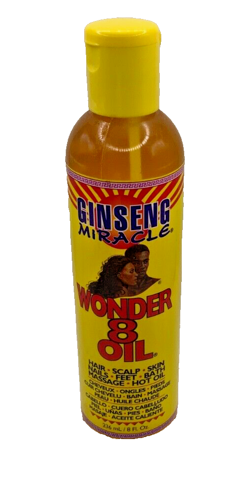 Ginseng Miracle Wonder 8 Oil Hair Scalp Skin Feet Massage 8 fl oz Discontinued