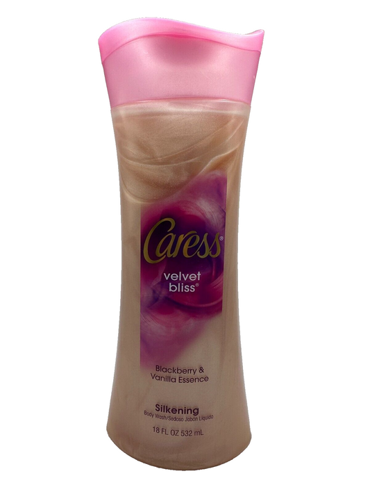 Caress Velvet Bliss BLACKBERRY & VANILLA ESSENCE Body Wash 18 Oz Discontinued