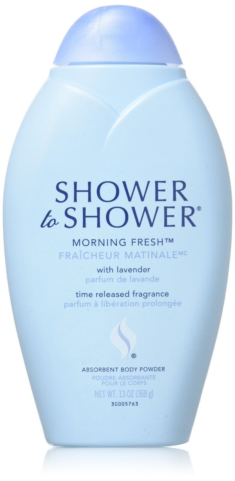 Shower To Shower Absorbent Body Powder Morning Fresh with Lavender 13 Oz