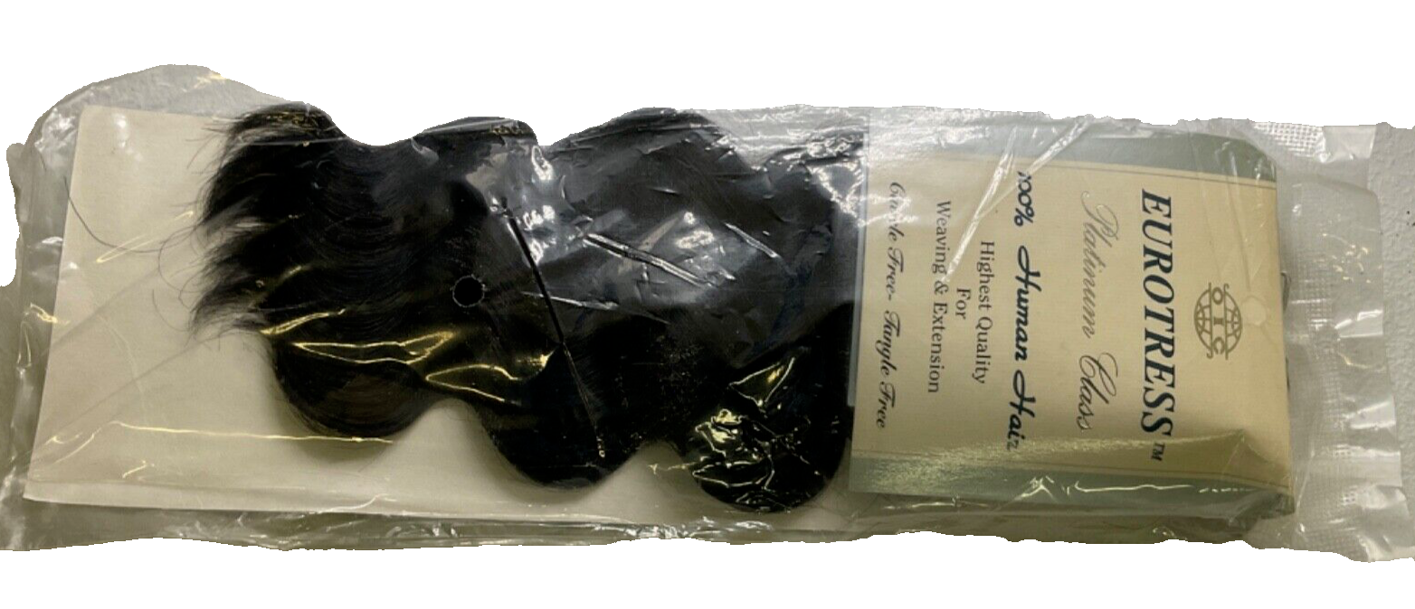 Eurotress Platinum Class 100% Human Hair/Style-Naples/Color 1/10 inches