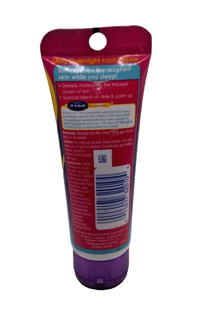 Dr. Scholl’s Dreamwalk Ultra Overnight Foot Cream Softens Skin 3.5oz
