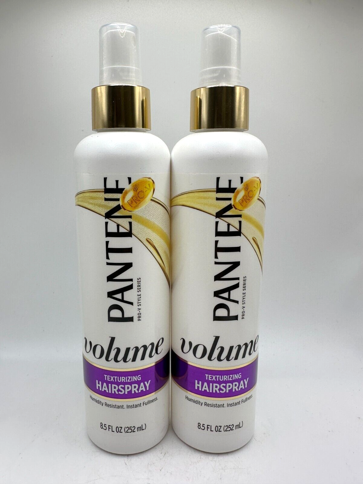 (2) Pantene Hairspray Volume Texturizing Original Strong Hold Pro V Style 8.5 oz