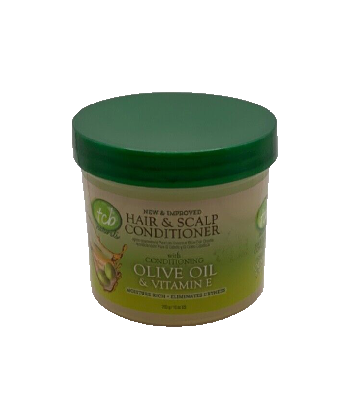 TCB Naturals Conditioner Hair & Scalp Olive Oil & Vitamin-E Jar 10oz