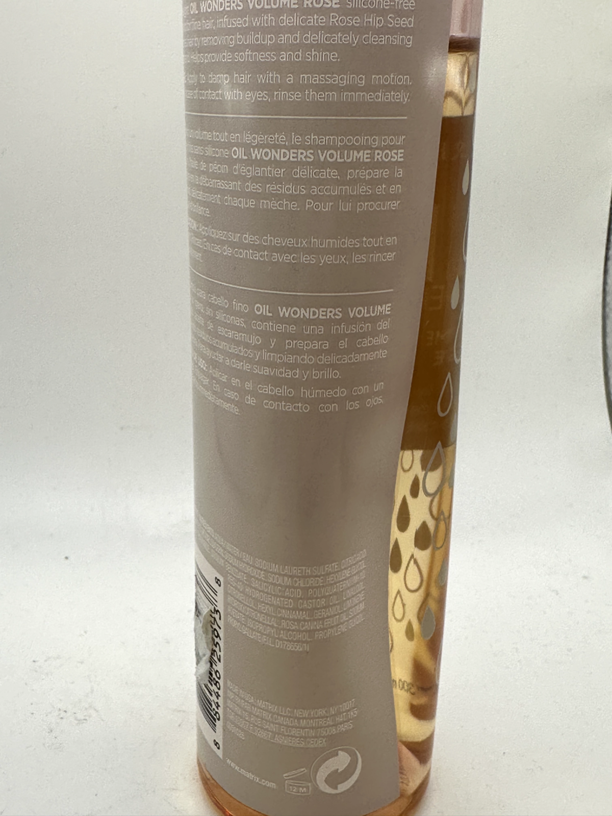 Matrix Oil Wonders Rose Shampoo for Fine Hair - 10.1 oz