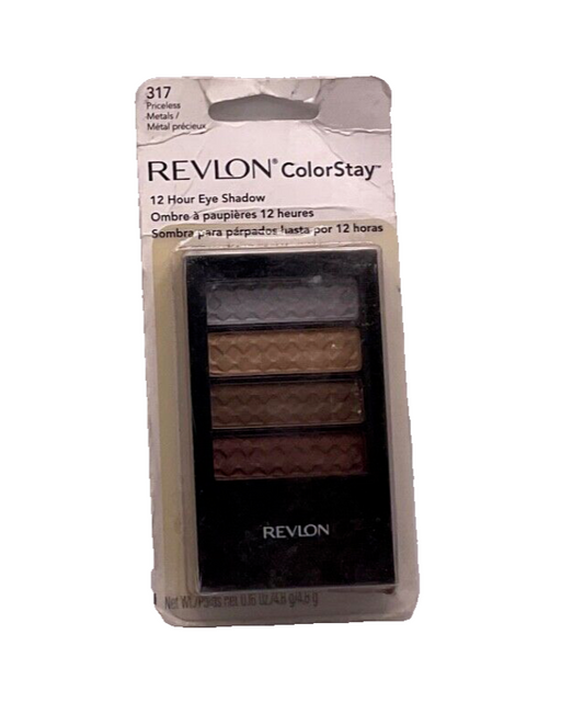 Revlon ColorStay 12 Hr Eye Shadow Quad PRICELESS METALS #317 - New / Sealed