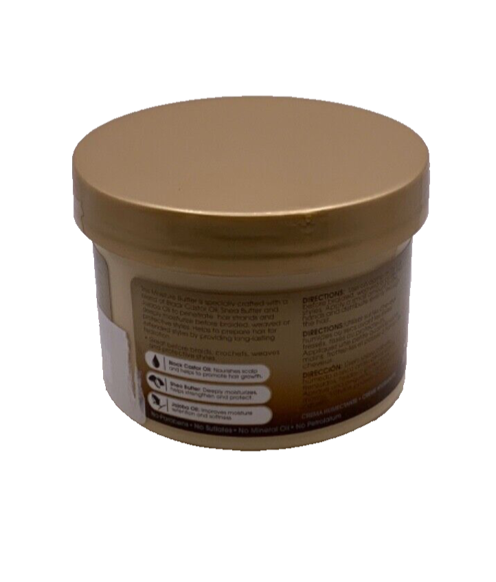 African Pride Black Castor Miracle Prep & Leave-In Moisture Butter 8oz