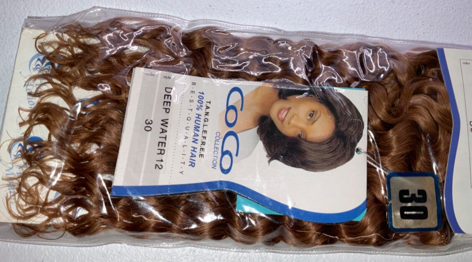 Coco Collection 100% Human Hair Deep Water/Color 30/ (12 inches)