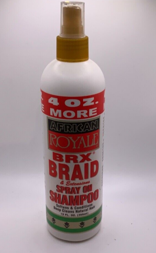 African Royale BRX Braid Spray on Shampoo, 12 oz