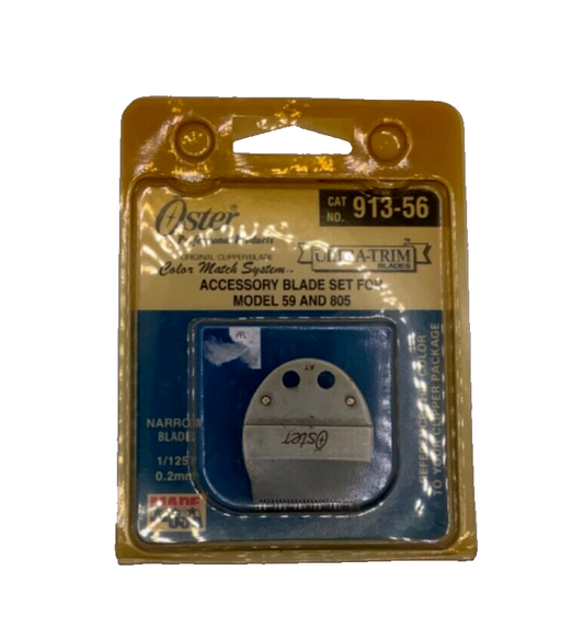 Oster Accessory Blade Set Model 59, 805 Narrow Blade 1/125” 0.2mm 91356
