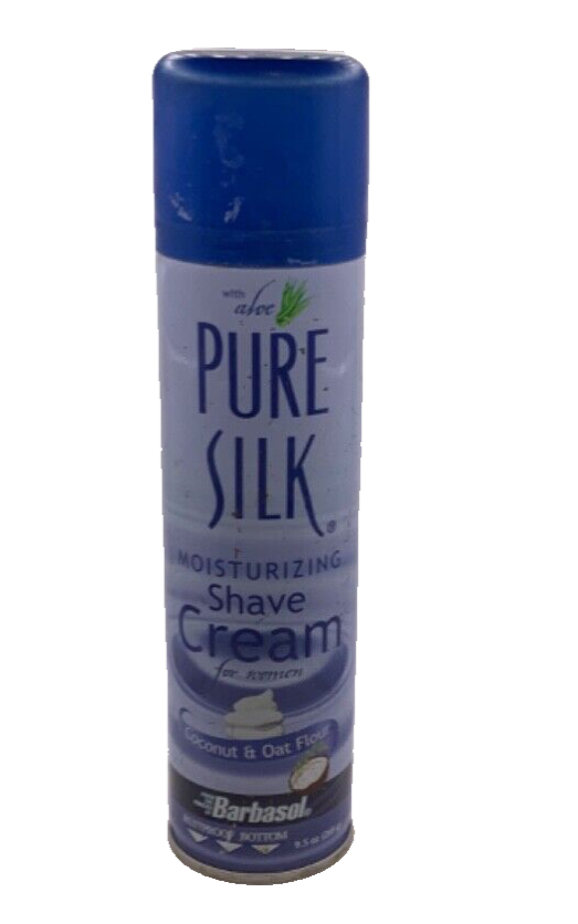 VTG Pure Silk Aloe Moisturizing Shave Cream For Women Coconut & Oat Flour 9.5oz