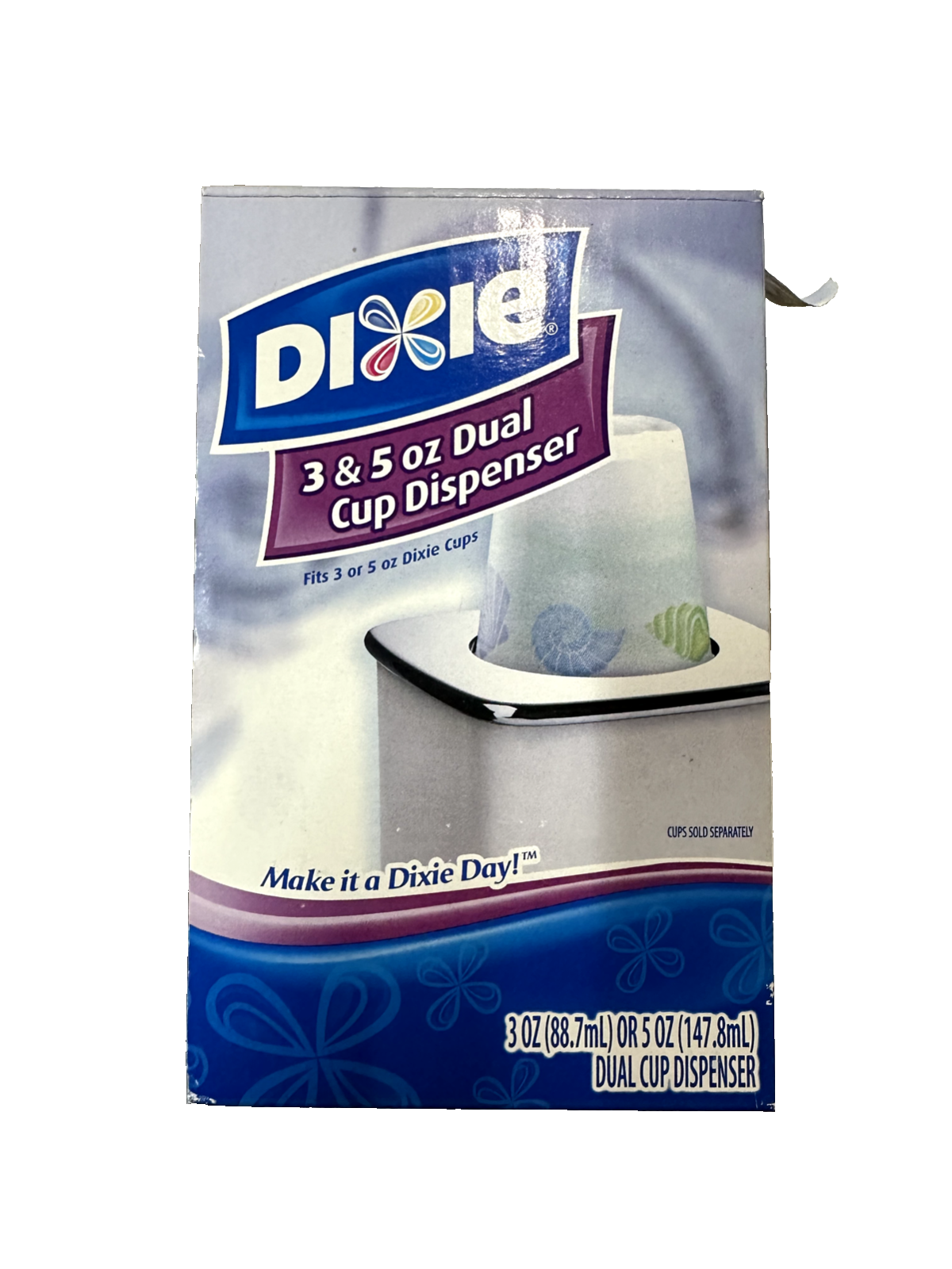 Dixie Dual Size Cup Dispenser 3 or 5 oz Cups New Sealed Ounce 2005 NEW