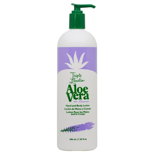 Triple Lanolin Aloe Vera with Lavender hand and body lotion - 20 oz.