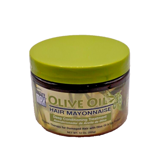 Lustrasilk Moisture Max Olive Oil Hair Mayonnaise Conditioning Treatment 12oz