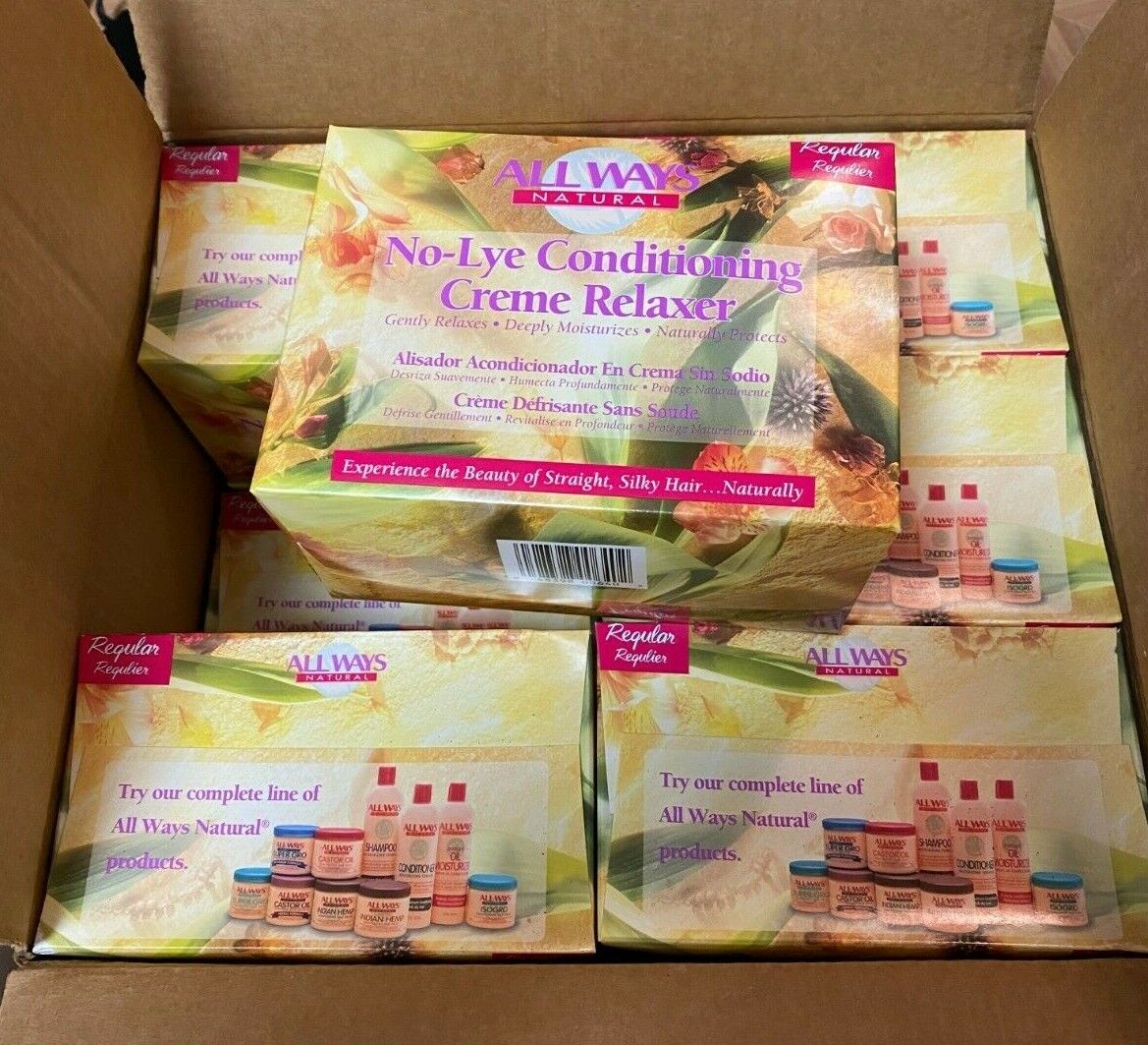 (12) ALLWAYS NATURAL CREME RELAXER REGULAR NIB