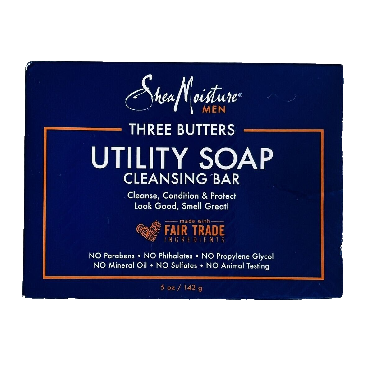 Shea Moisture Men Three Butters Utility Soap Cleansing Bar 5 oz. 1 bar