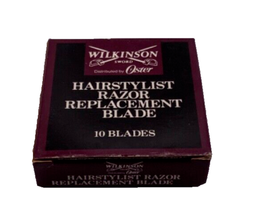 Oster Wilkinson Sword Hairstylist Razor Replacement Blades 10 Total Per Box