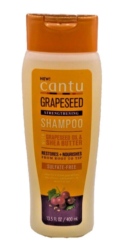 Cantu Grapeseed Oil + Shea Butter Strengthening Shampoo Sulfate Free 13.5oz