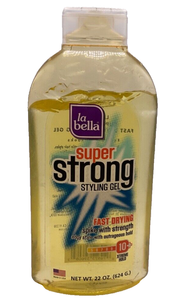 La Bella Super Spike Styling Gel Fast Drying Extreme Hold 10+ 22 Oz