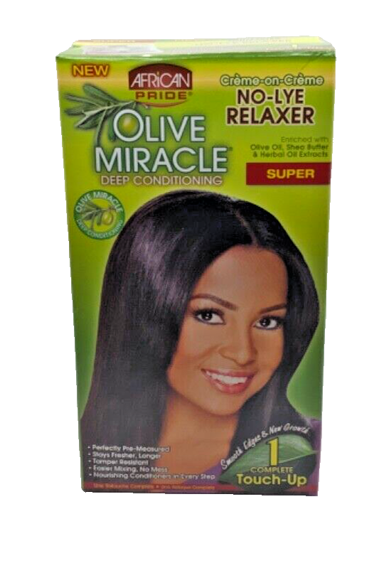 Olive Miracle Deep Conditioning Creme No-Lye Relaxer Super 1 Touch Up