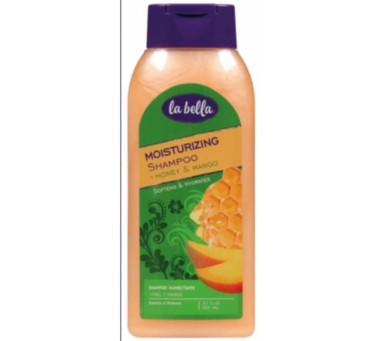 LA BELLA Moisturizing Shampoo Honey & Mango Softens & Hydrates 22 oz NEW