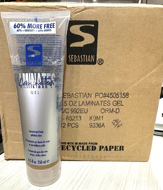 (1) Sebastian Laminates Gel Concentrated Body Polished Shine - 8.5 oz