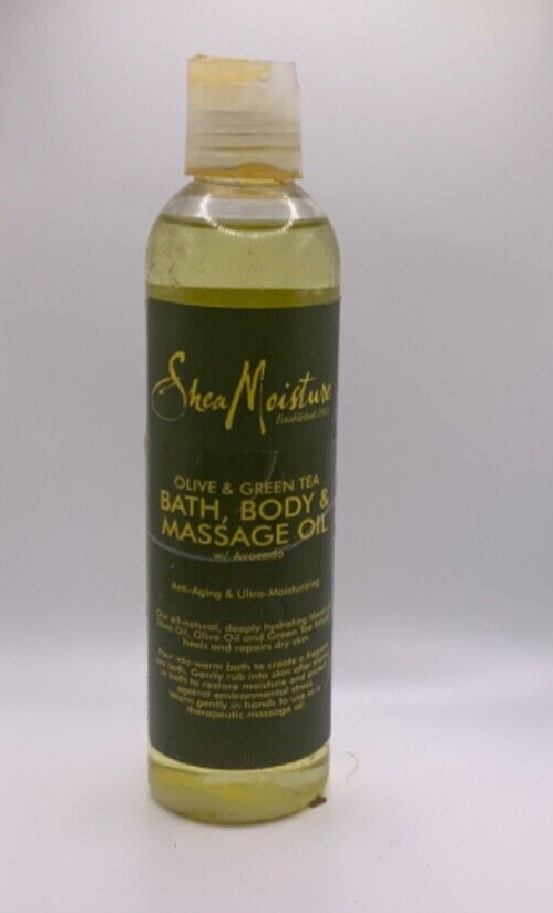 Shea Moisture Olive Green Tea Avocado Bath Body Massage Oil 8oz