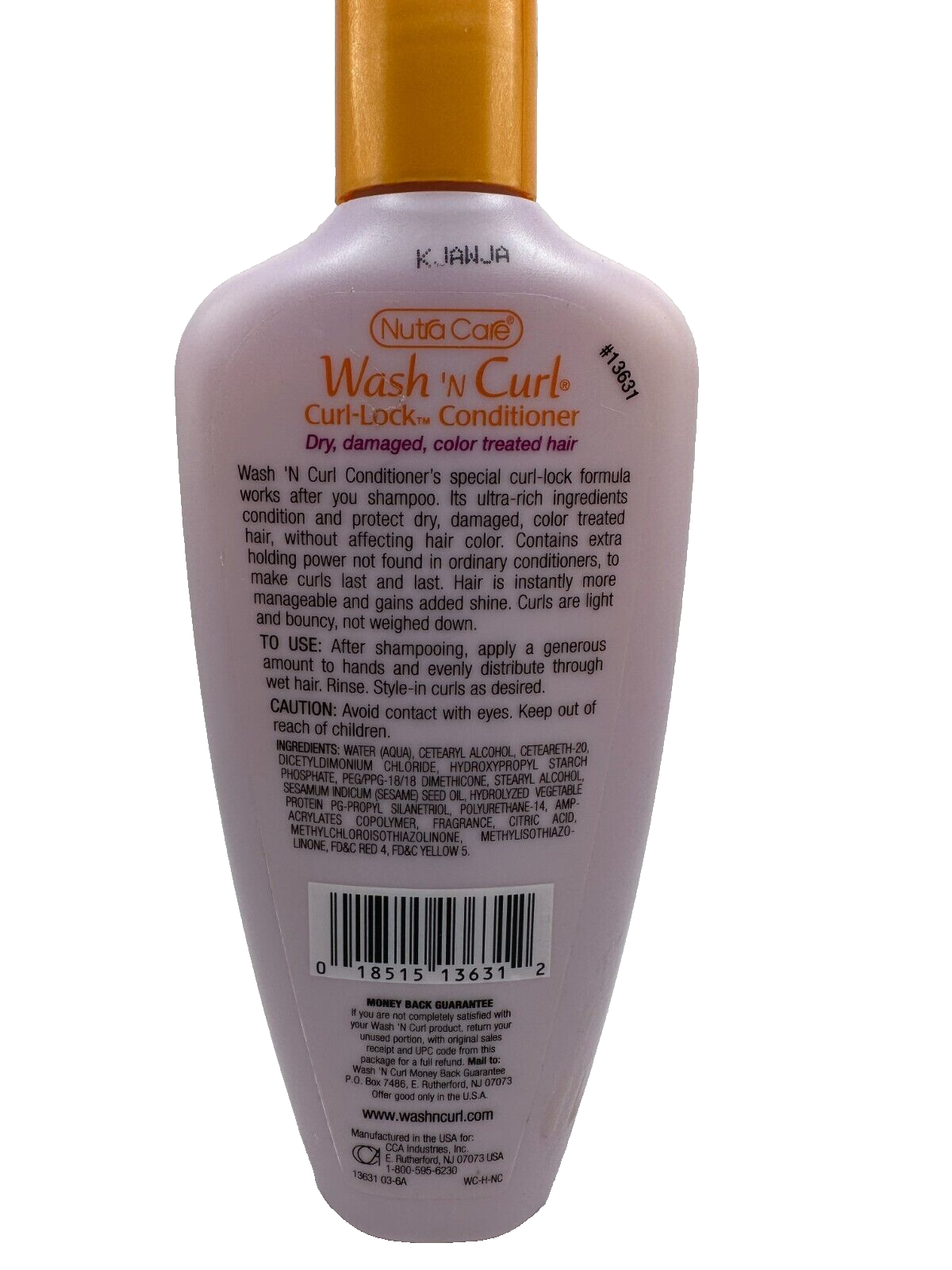 Wash 'N Curl Curl-Lock Conditioner For Fine, Limp, Dry Hair 8 oz