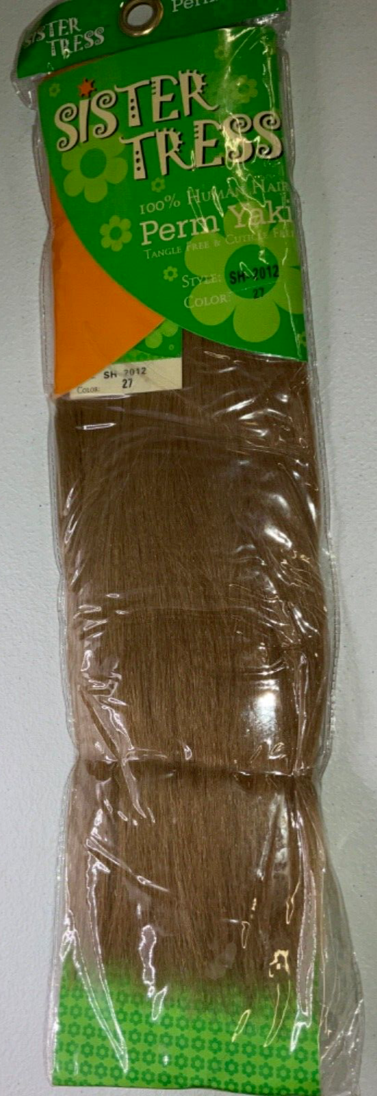 Sister Tress 100% Human Hair Perm Yaki/Style SF-2012/Color 27