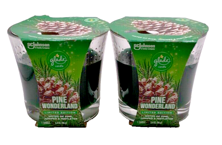 (2 Pack) Glade Candle Limited Edition Pine Wonderland/3.4 oz