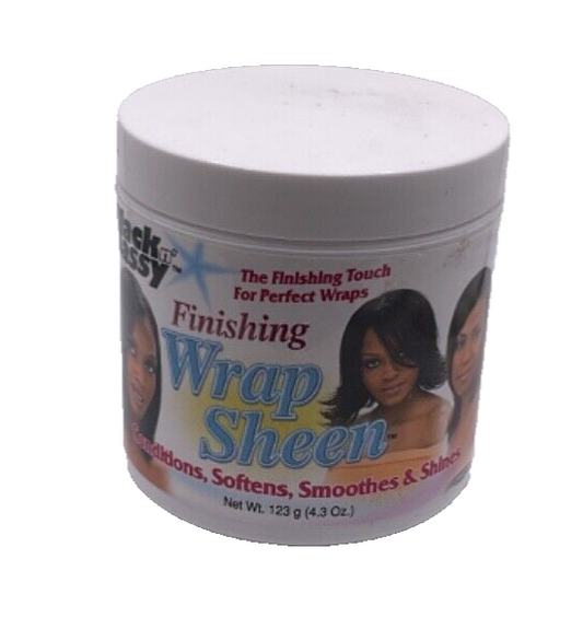 Black N' Sassy Finishing Wrap Sheen 4.3oz