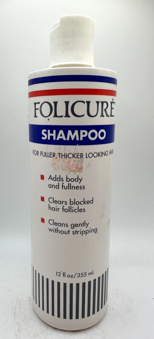 Vintage Folicure Shampoo Original Formula for Fuller Thicker Looking Hair 12 oz