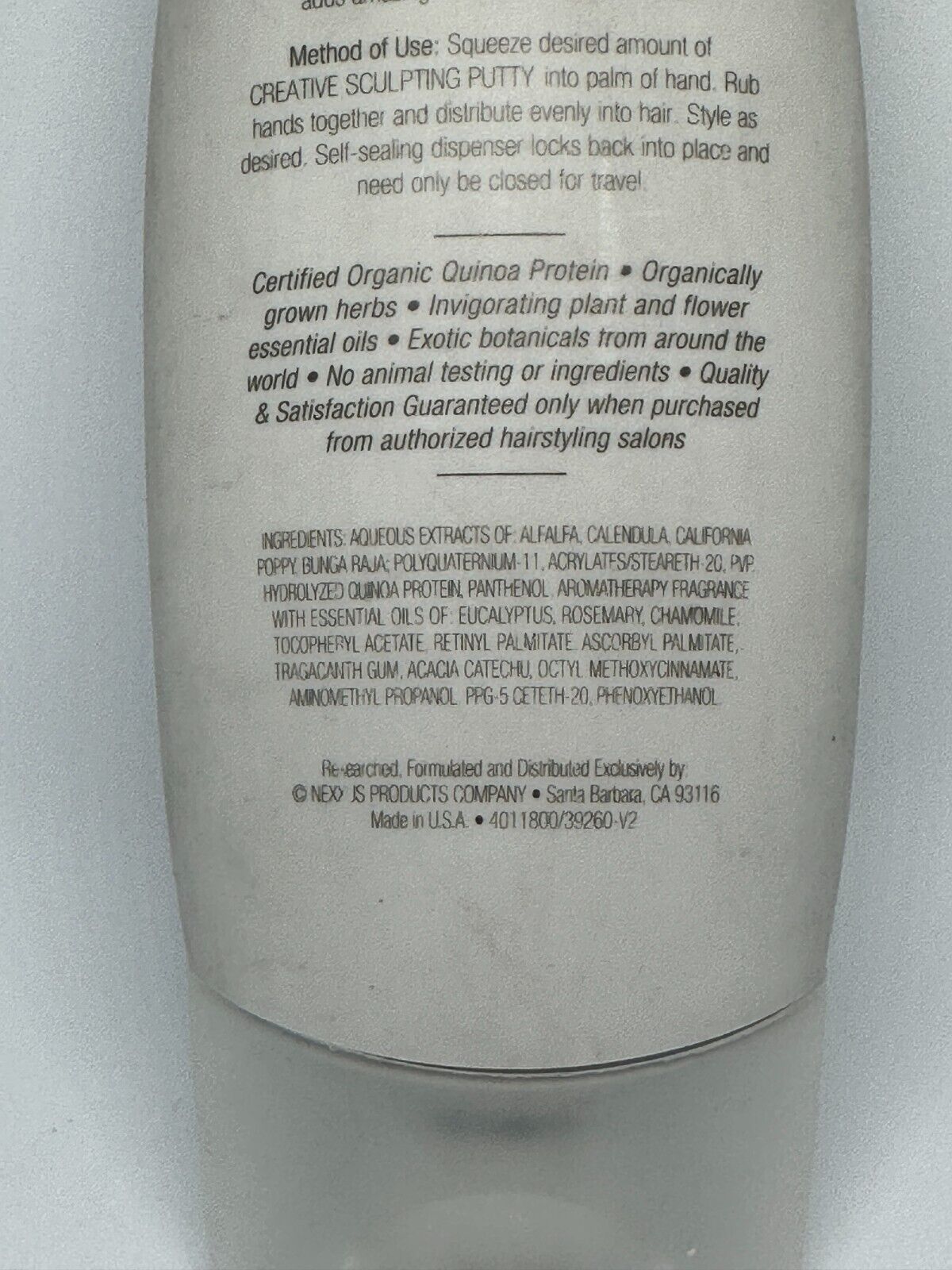 Nexxus Phyto Organics Creative Sculpting Putty 10.1 oz