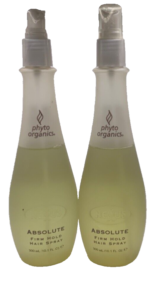 (2 Pack) NEXXUS Phyto Organics Absolute Firm Hold Hair Spray 10.1 oz