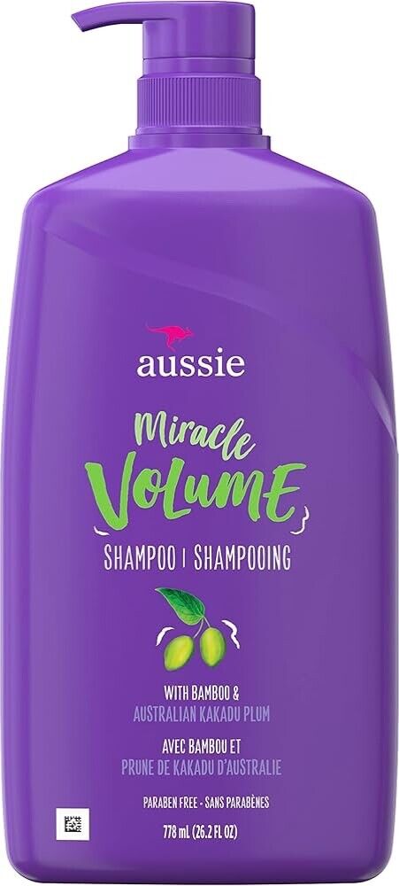 Aussie Miracle Volume Shampoo with Bamboo & Australian Plum/26.2 fl oz