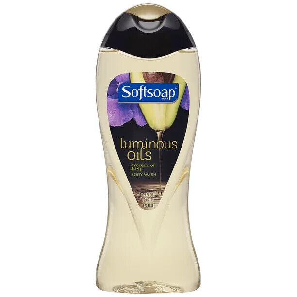 Softsoap Luminous Oils Body Wash - Avocado Oil & Iris - 15 FL OZ