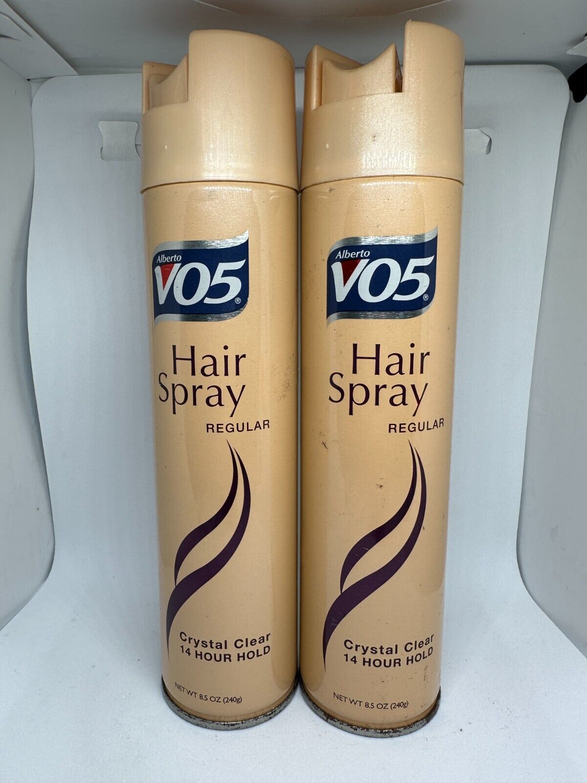 (2) Alberto VO5 Hair Spray Regular Crystal Clear 8.5 oz