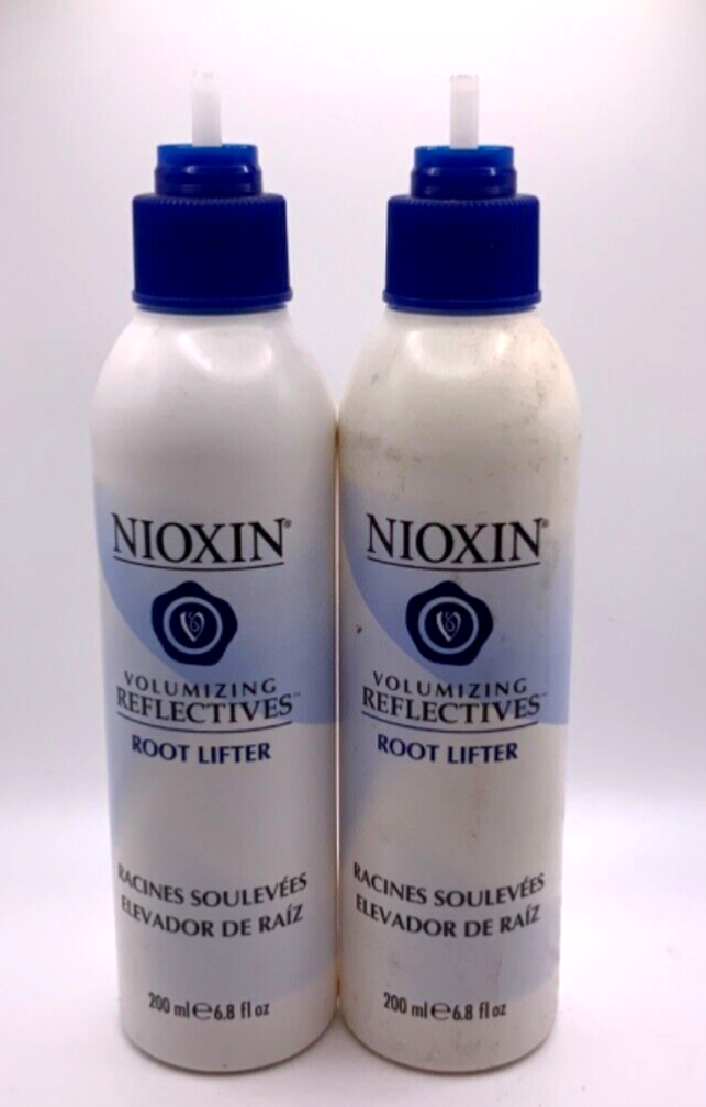(2 PACK) Nioxin Volumizing Reflectives Root Lifter 6.8 oz *NO NOZZLE