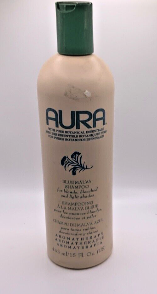 AURA Blue Malva Shampoo for Blonde, Bleached, Light Shades - 15 oz