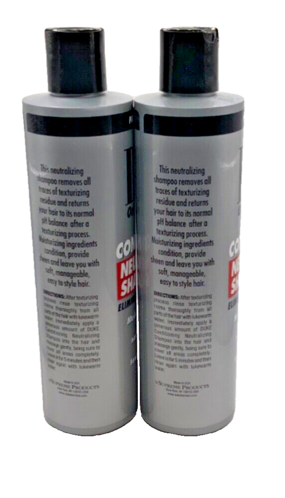(2) Duke Original Formula Conditioning Neutralizing Shampoo For Men 10oz