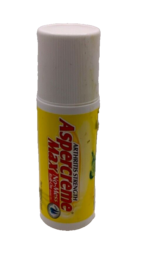 Aspercreme Max No-Mess Roll-on Arthritis Strength 2.5oz EXPIRED 05/21