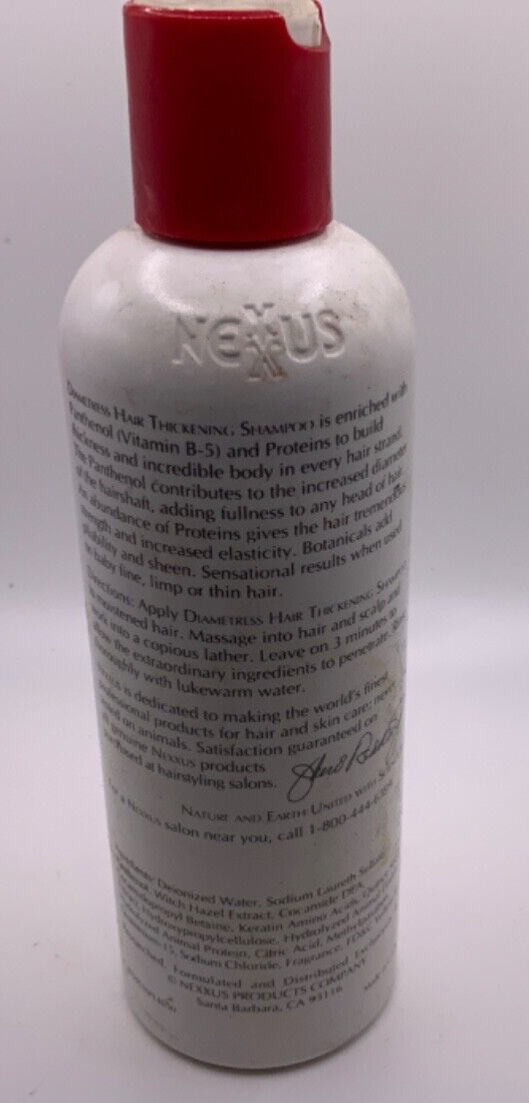 Nexxus Diametress Luscious Hair Thickening Shampoo 8.4 fl oz ORIGINAL