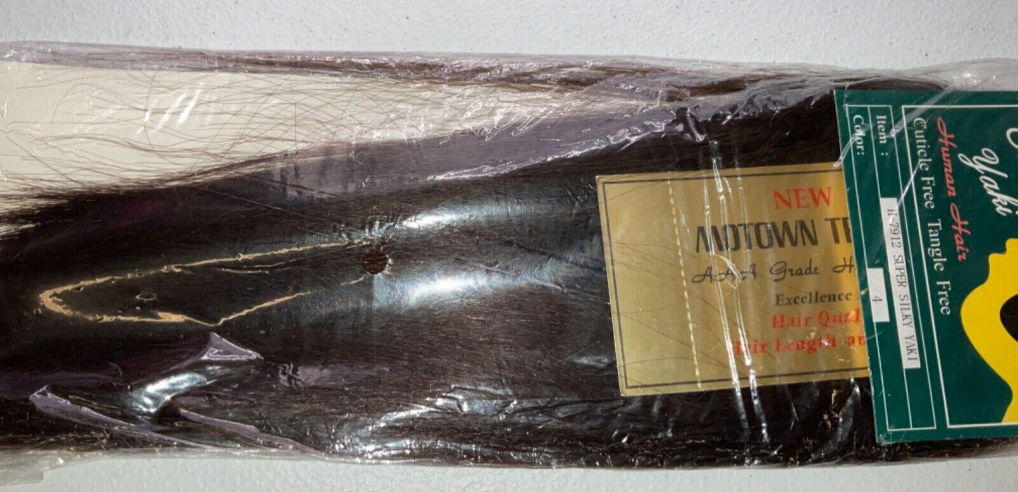 Motown Tress Human Hair Super Silky Yaki/Color 4/12 inches